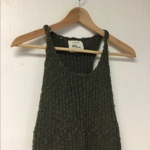 Racerback sweater top